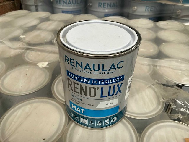 Renaulac renolux rood mat 1000ml binnen verf (66x) - afbeelding 1 van  4