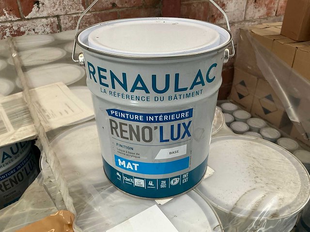 Renaulac renolux rood mat 4000ml binnen verf (96x) - afbeelding 1 van  4