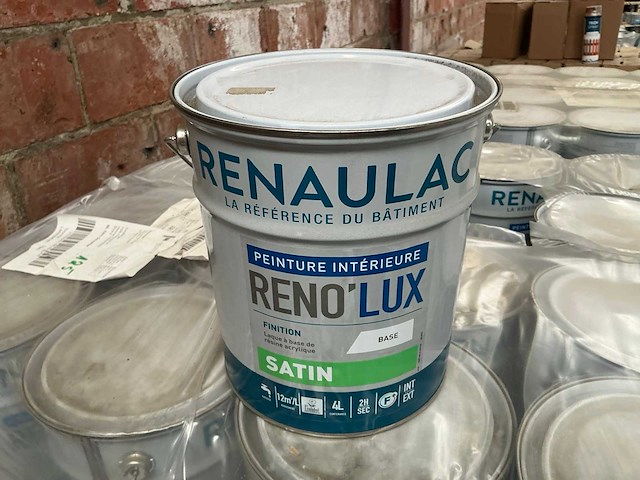Renaulac renolux rood satin 4000ml binnen verf (94x) - afbeelding 1 van  4