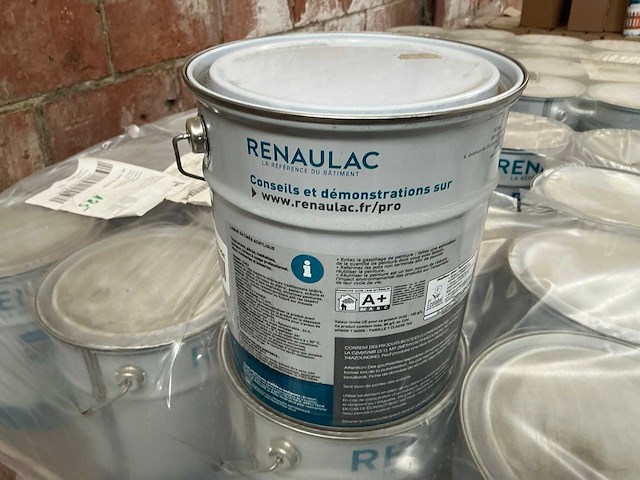 Renaulac renolux rood satin 4000ml binnen verf (94x) - afbeelding 3 van  4