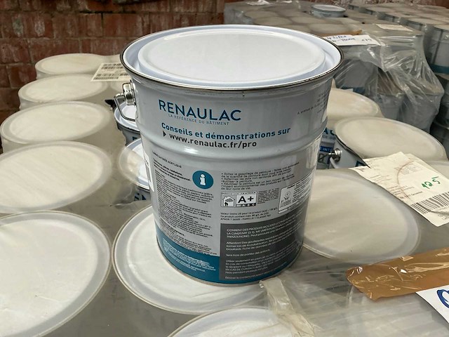 Renaulac renolux rood satin 4000ml binnen verf (96x) - afbeelding 3 van  4