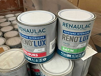 Renaulac renolux satin rood 1000ml / velours rood 1000ml binnen verf (138x) - afbeelding 1 van  4