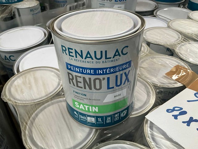 Renaulac renolux satin rood 1000ml / velours rood 4000ml binnen verf (91x) - afbeelding 1 van  5