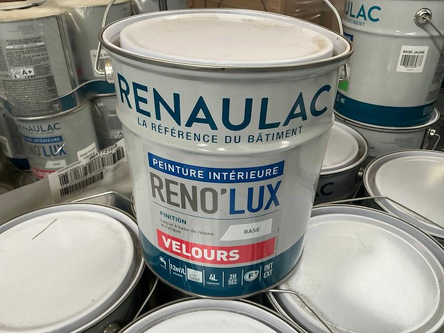 Renaulac renolux satin rood 1000ml / velours rood 4000ml binnen verf (91x) - afbeelding 2 van  5