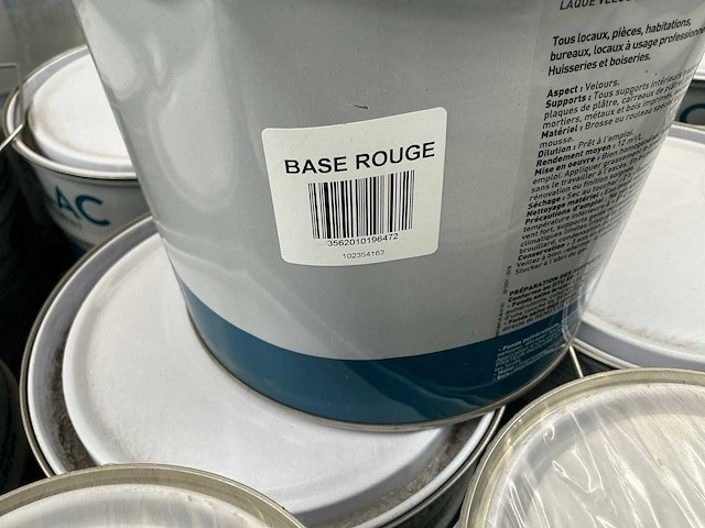 Renaulac renolux satin rood 1000ml / velours rood 4000ml binnen verf (91x) - afbeelding 4 van  5
