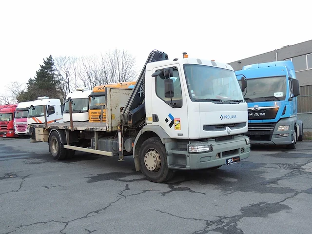 Renault - 2004 - 270dci lander plateau + kraan - vrachtwagen - afbeelding 5 van  28