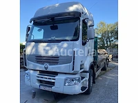 Renault 6x2 platte truck + samro trailer platte laadwagen