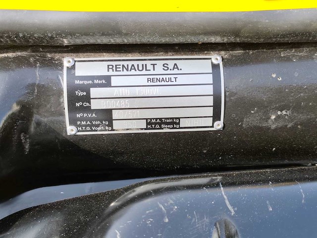 Renault alpine a110-1300 vc coupé oldtimer - afbeelding 18 van  30