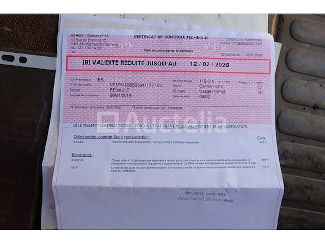 Renault kangoo 1,5 dci 80 bestelwagen (2015-120,088 km) - afbeelding 26 van  37