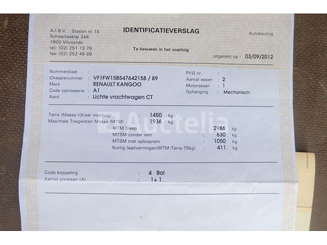 Renault kangoo 1,5 dci 80 utility bus (2012-116,225 km) - afbeelding 23 van  50