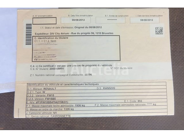Renault kangoo 1,5 dci 80 utility bus (2012-116,225 km) - afbeelding 30 van  50
