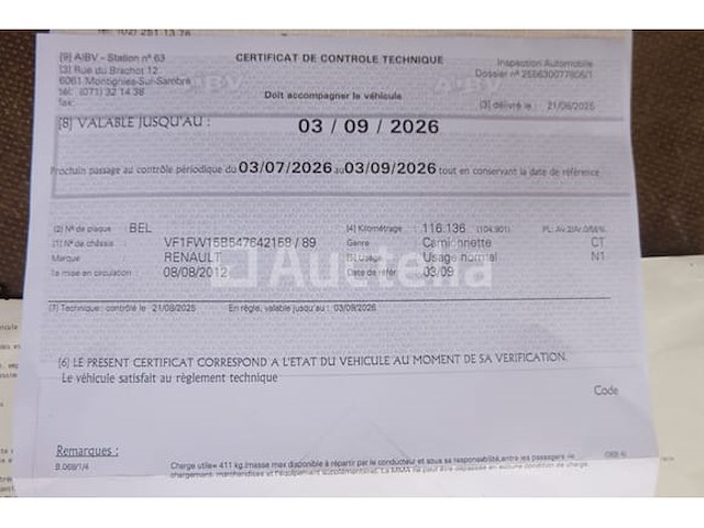 Renault kangoo 1,5 dci 80 utility bus (2012-116,225 km) - afbeelding 34 van  50