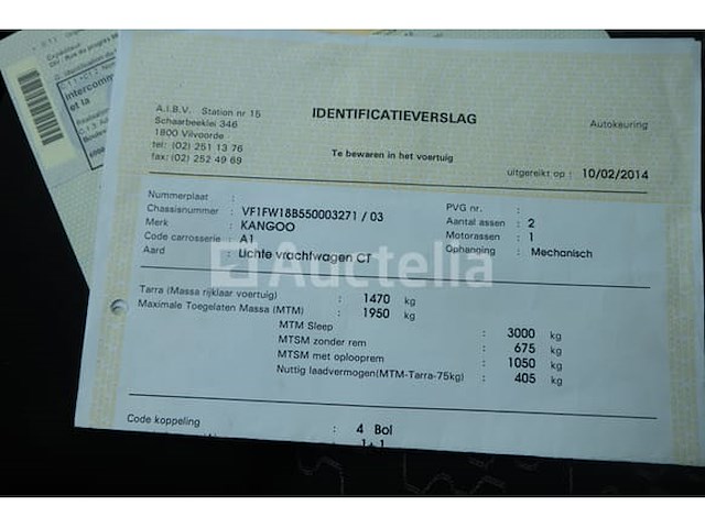 Renault kangoo 1,5 dci 80 utility truck (2014-48,012 km) - afbeelding 34 van  44