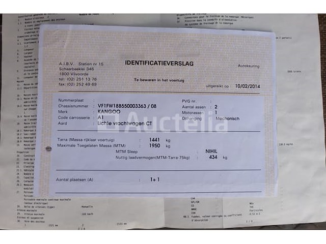 Renault kangoo 1,5 dci 80 utility van (2014-124,412 km) - afbeelding 13 van  38