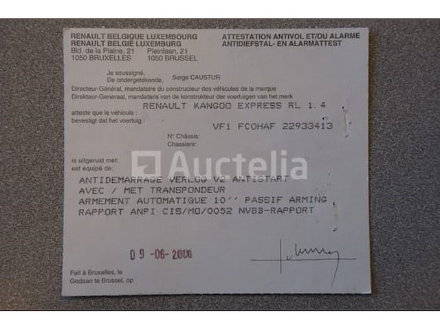 Renault kangoo bus (2000-50,066 km-vin:vf1fc0haf22933413) - afbeelding 8 van  45