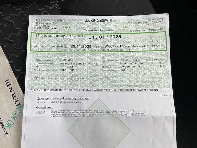Renault kangoo compact bedrijfswagen - afbeelding 38 van  50