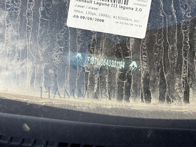 Renault laguna iii 2.0 dci dynamique, 2008 - afbeelding 9 van  9
