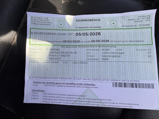 Renault master, 2020 - afbeelding 32 van  41