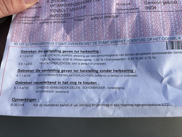 Renault megane, 2003 - afbeelding 15 van  22