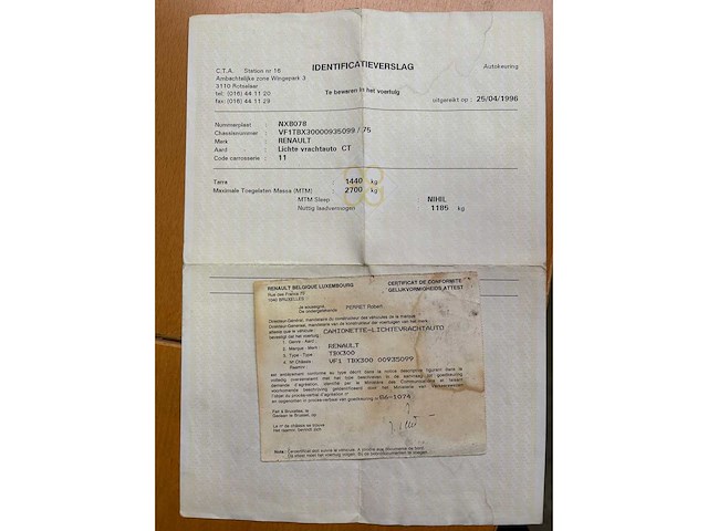 Renault tbx 300 camionette 1987 diesel - afbeelding 4 van  13