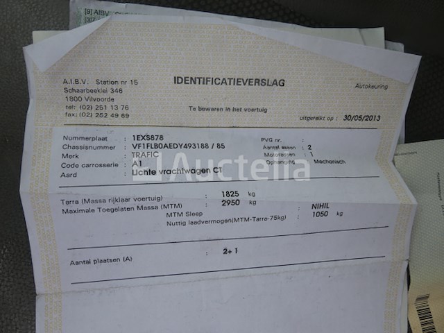 Renault traffic busje (2013-96,649 km)(vin:vf1flboaedy493188) - afbeelding 11 van  34