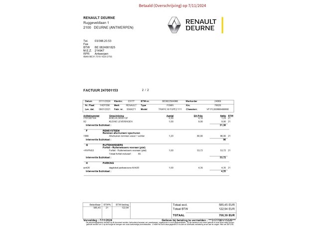 Renault trafic, 2021 - afbeelding 36 van  44