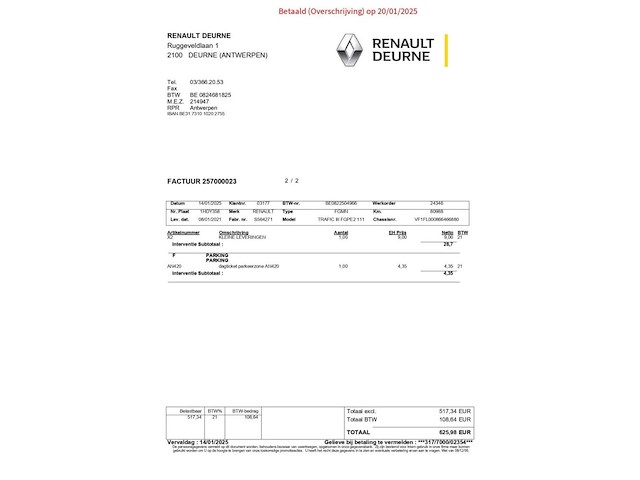 Renault trafic, 2021 - afbeelding 38 van  44