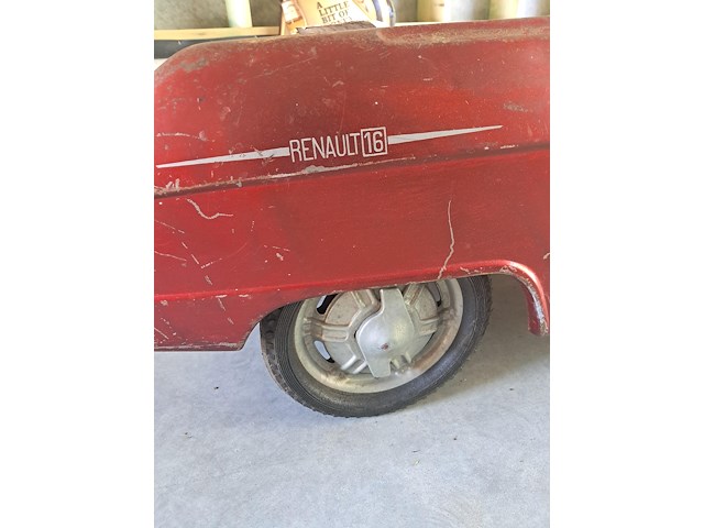 Renault trapauto perfecte staat in metaal l 1100 mm b 480 mm h 360 mm - afbeelding 5 van  11