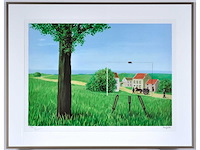 René magritte - la belle captive - litho - afbeelding 1 van  6