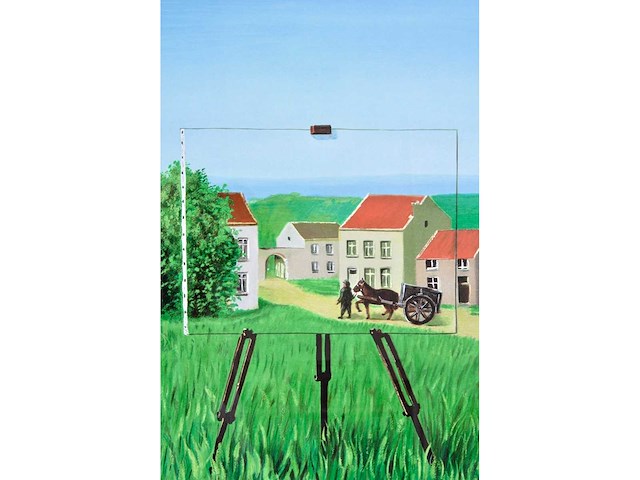 René magritte - la belle captive - litho - afbeelding 5 van  6