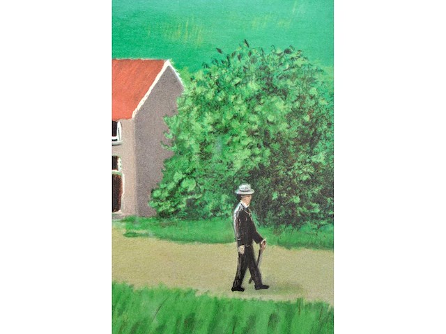 René magritte - la belle captive - litho - afbeelding 6 van  6