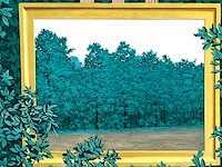 René magritte - la cascade - litho - afbeelding 5 van  7