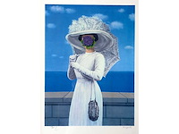 René magritte - la grande guerre - litho - ingelijst - afbeelding 2 van  2