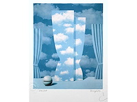 René magritte - la peine perdue - litho - afbeelding 1 van  5