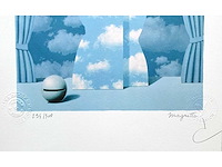 René magritte - la peine perdue - litho - afbeelding 3 van  5