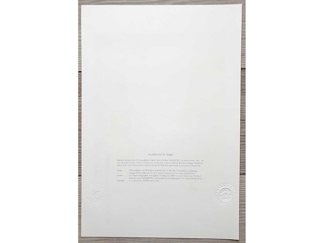 René magritte - la peine perdue - litho - afbeelding 4 van  5