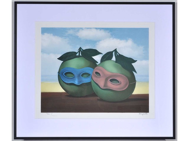 René magritte - la valse hésitation - litho - afbeelding 1 van  8