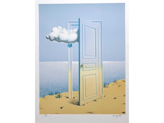 René magritte - la victoire - litho - afbeelding 1 van  6
