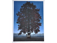 René magritte - la voix du sang - litho - afbeelding 1 van  10