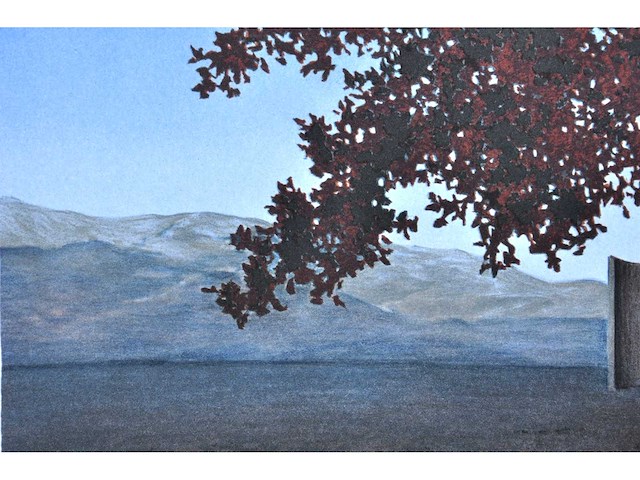 René magritte - la voix du sang - litho - afbeelding 2 van  4