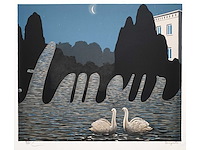 René magritte - l’art de la conversation - litho - afbeelding 1 van  6