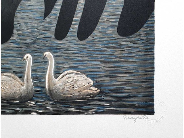 René magritte - l’art de la conversation - litho - afbeelding 3 van  6