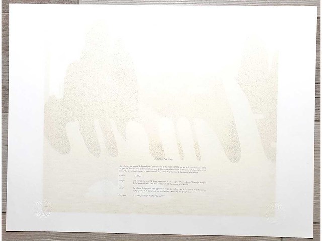 René magritte - l’art de la conversation - litho - afbeelding 5 van  6