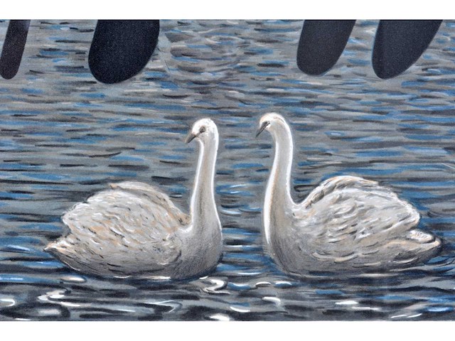 René magritte - l’art de la conversation (amour) - litho - ingelijst - afbeelding 5 van  5