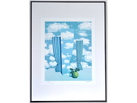 René magritte - le beau monde - litho - afbeelding 1 van  7