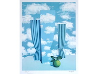 René magritte - le beau monde - litho - afbeelding 2 van  7