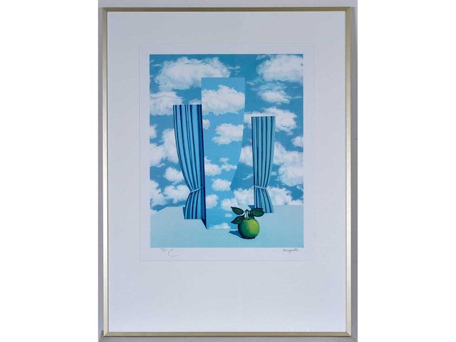 René magritte - le beau monde - litho - afbeelding 1 van  5