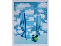 René magritte - le beau monde - litho - afbeelding 2 van  5
