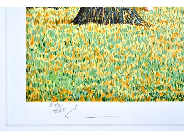 René magritte - le blanc seing - litho - afbeelding 4 van  5