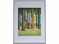 René magritte - le blanc seing - litho